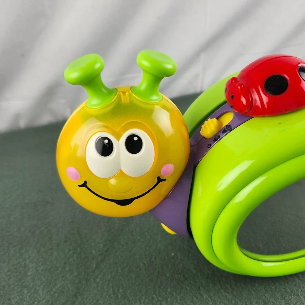 Fisher-Price Go Baby‎ Go! 1-2-3 Musical Rocking Crawl-Along Snail Mirror VIDEO